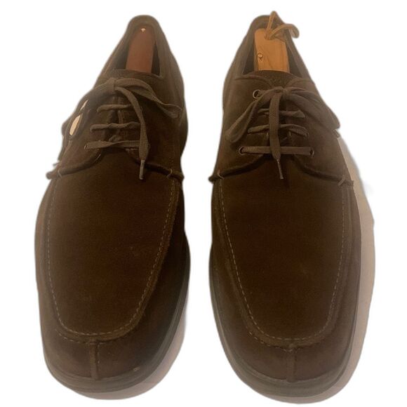 Salvatore Ferragamo Men\'s Brown Suede Lace Up Oxford Dress Shoes US 9.5 D Italy main image 12